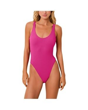 Solid & Striped The Hailey One-Piece Swimsuit - Purple