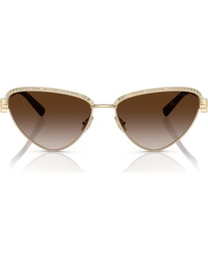 Tiffany & Co. 59Mm Gradient Irregular Sunglasses - Brown