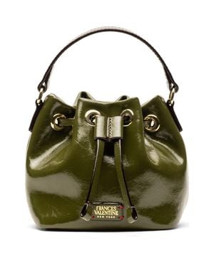 Frances Valentine Minnie Leather Bucket Bag - Green