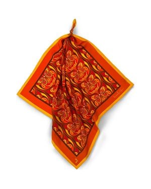 Henelle Silk Bandana - Orange