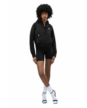Alpenhaus Sorlin Hybrid Insulated Bomber Jacket With Removable Hood - Black