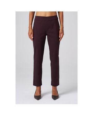 Franne Golde Greenwich Stretch Sculpting Ankle Pant - Purple