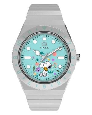 Timex Peanuts X Q 36Mm Expansion Band Watch - Gray