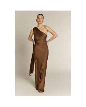 Rewritten Raye One Shoulder Dress - Natural