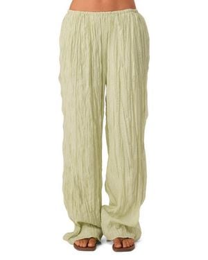 SNDY'S Brandi Crinkle Wide Leg Pants - Multicolor