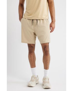 Saint Studio Tempo Tech Shorts - Natural