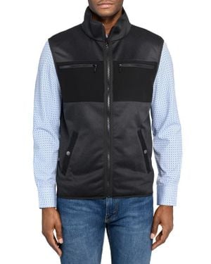 Con.struct Solid Fleece Vest - Black