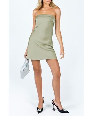 Princess Polly Phillipa Strapless Minidress - Green