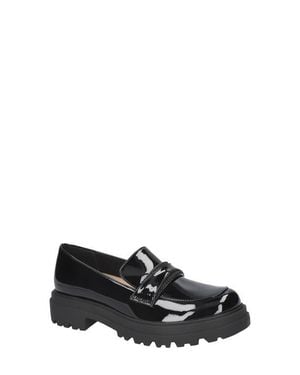 Bella Vita Pulse Faux Leather Platform Loafer - Black