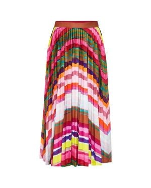Maison Common Plissee Jersey Skirt - Red