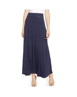 Loveappella Roll Top Maxi Skirt - Blue