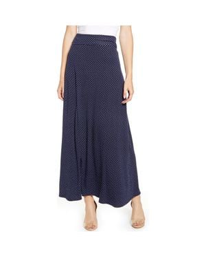 Loveappella Roll Top Maxi Skirt - Blue