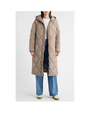 Bernardo Bren Quilted Puffer Coat - Natural