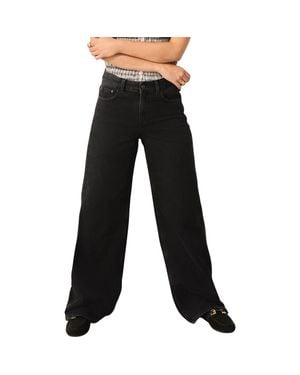Next Wide Leg Jeans - Black