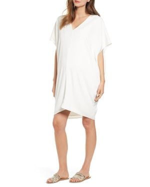 HATCH Zip Front Adjustable Side Tab Shirt - White
