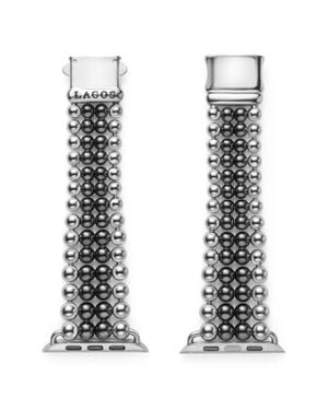 Lagos Smart Caviar Infinite Ceramic Apple Watch Watchband - Black