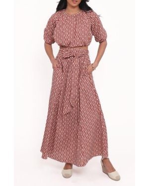 Petal & Pup Delilah Cotton Crop Top & Skirt Set - Pink