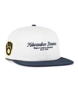'47 Milwaukee Brewers Script Stack Relaxed Captain Snapback - White
