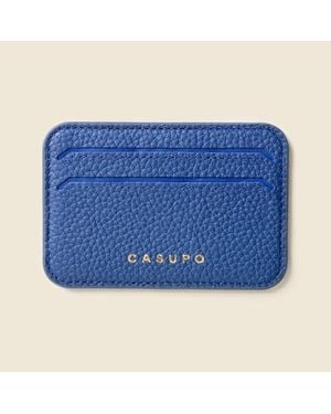 Casupo Leather Magsafe Wallet - Blue