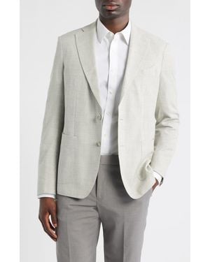 Emanuel Berg Textured Mélange Wool Sport Coat - Gray