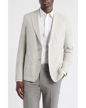 Emanuel Berg Textured Mélange Wool Sport Coat - Gray