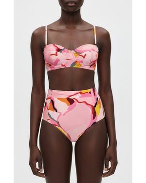 Jessie Zhao New York Aurora Bloom Underwire Bikini Top - Red