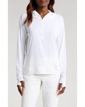 Helly Hansen Shine Solen Sun Half-Zip Pullover - White