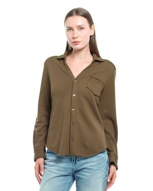 Wilt Button Front Sweatshirt - Green