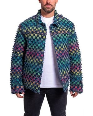 Maceoo Ascension 0015 Lined Denim Jacket - Blue