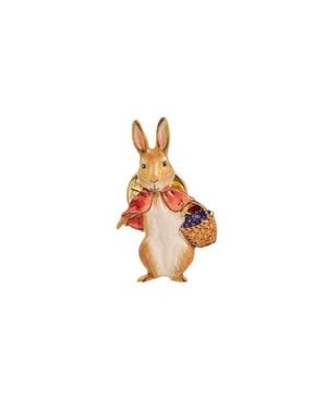 Fable England X Peter Rabbit Cotton-Tail Brooch - White