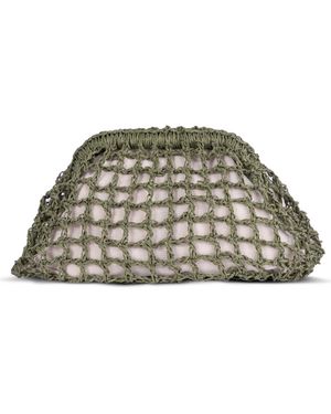 Tin Marin Ola Crochet Clutch - Green