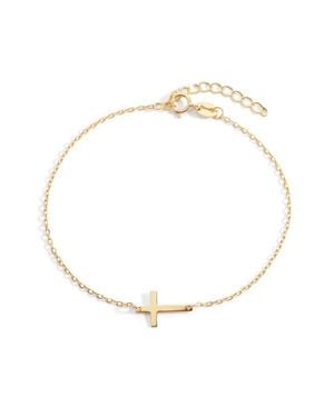 Mint & Lily Cross Charm Bracelet - White