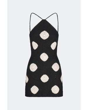 Simon Miller Kit Crochet Mini Dress - Black