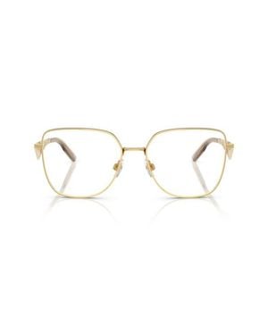 Dolce & Gabbana 56Mm Square Optical Glasses - Metallic