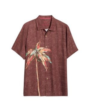 Tommy Bahama Desert Palms Silk Camp Shirt - Red