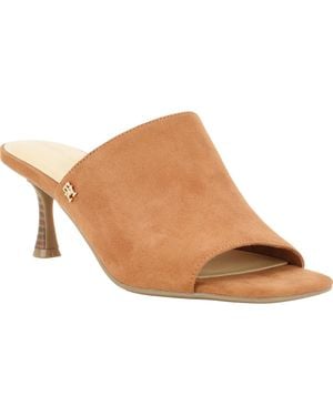 Tommy Hilfiger Sassey Faux Leather Slide Sandal - Brown