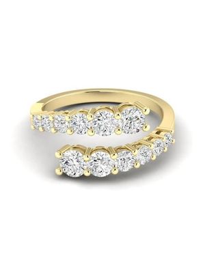 Everlee Graduated Bypass Lab Diamond Ring - Metallic