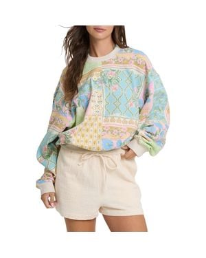 Billabong Love Crush Kendal Graphic Sweatshirt - Green