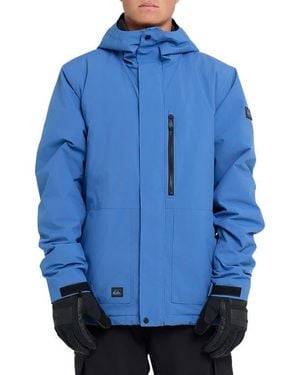 Quiksilver Mission Water Resistant Warmflight Insulated Jacket - Blue