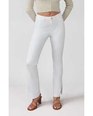 Lola Jeans Billie High Rise Bootcut Jeans - White