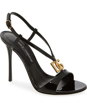 Dolce & Gabbana Keira 2.0 Strappy Sandal - Black