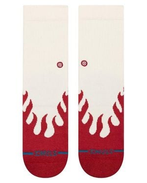 Stance Kids' Heating Up Crew Socks - Red