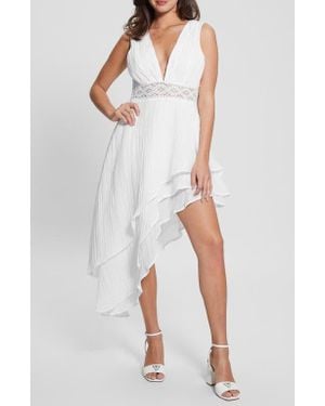 Guess Danny Asymmetric Hem Dress - White