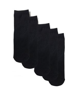 Stems 5-Pack Everyday Ankle Socks - Black