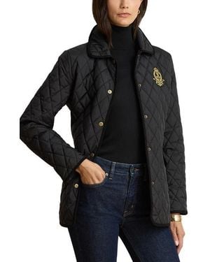 Ralph Lauren Butterpile Crest Quilted Jacket - Black