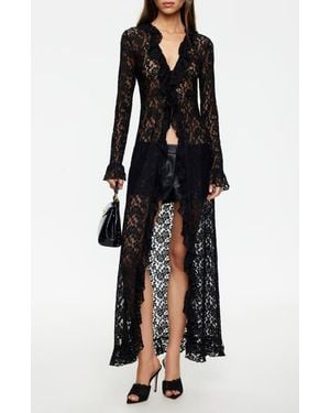 Lioness Long Nights Lace Maxi Dress - Black