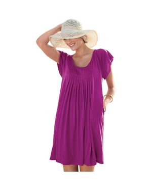 Swim 365 Box Pleat Cover Up - Purple