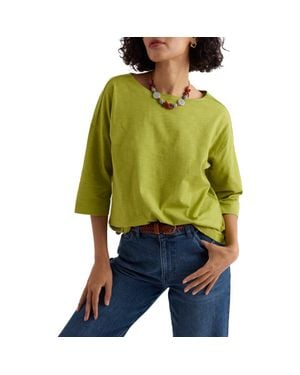 Seasalt Cornwall Tremayne Quay Organic Cotton Top - Green