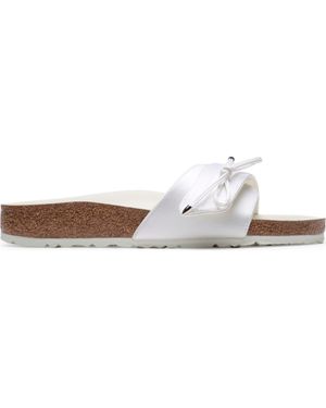 Birkenstock x Danielle Frankel X Danielle Frankel Madrid Satin Slide Sandal - White