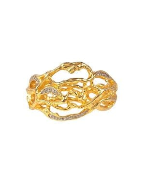 Susan Caplan 1990S Vintage Elizabeth Taylor Cuff - Metallic